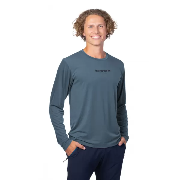  Pánska triko HANNAH BINE L/S ANTRACIT 