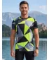 Pánske prémiové plus funkčné tričko ALTISPORT VOJ/ALM007TR02 ČIERNA/FLUO ŽLTÁ