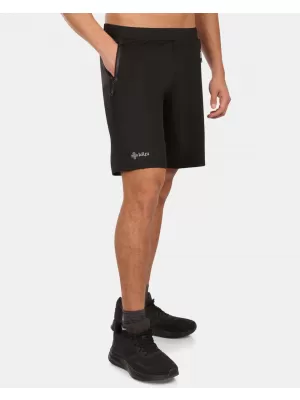 Pánske fitness šortky KILPI NANTES-M YM0417KI ČIERNA