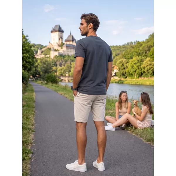  Pánske tričko ALTISPORT EBEN TMAVO ŠEDÁ 