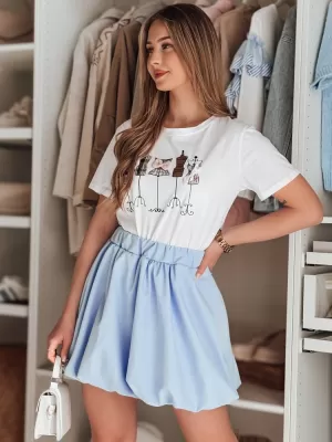 Dámska sukňa DSTREET PUFFELLA CY0502 SVETLO MODRÁ