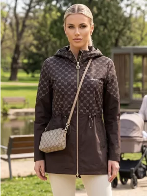 Dámska bunda KIXMI UNNI HNĚDÁ/HNĚDÁ HNEDÝ