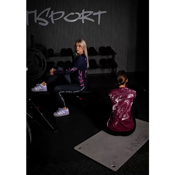  Dámske prémiové funkčné tričko s dlhým rukávom ALTISPORT VOJ/ALW064TR03 RUDA 