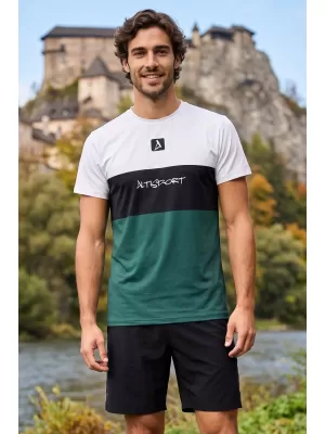 Pánske prémiové plus funkčné tričko ALTISPORT VOJ/ALM051TR02 BIELA ZELENÁ