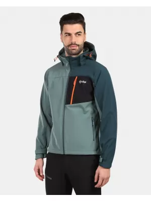 Pánska bunda so softshell KILPI ONTAVIO-M YM0111KI KHAKI