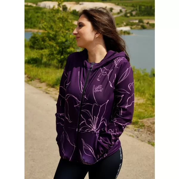  Dámska prémiová funkčná mikina na zips ALTISPORT VOJ/ALW100MI02 FUCHSIOVÁ 