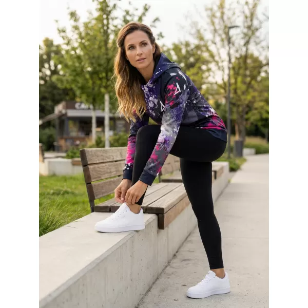  Dámska prémiová funkčná mikina ALTISPORT VOJ/ALW055MI01 ČIERNA RUŽOVÁ 