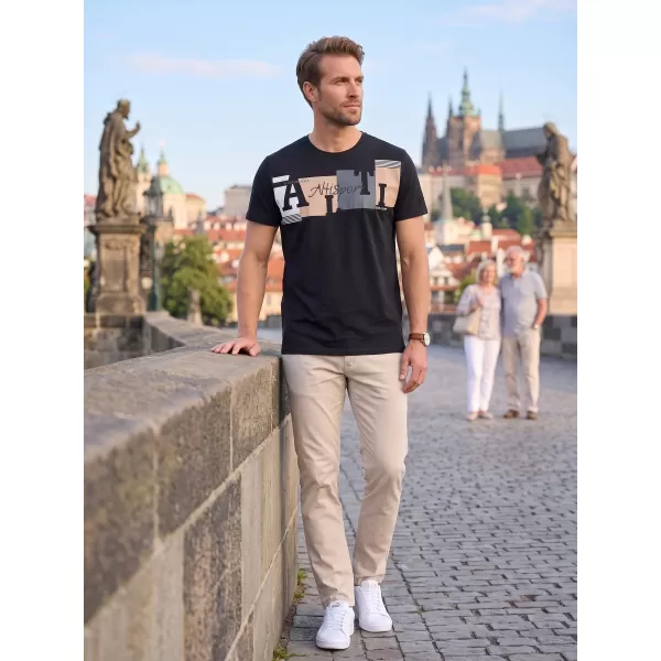 Pánske tričko ALTISPORT EDWARD ČIERNA 