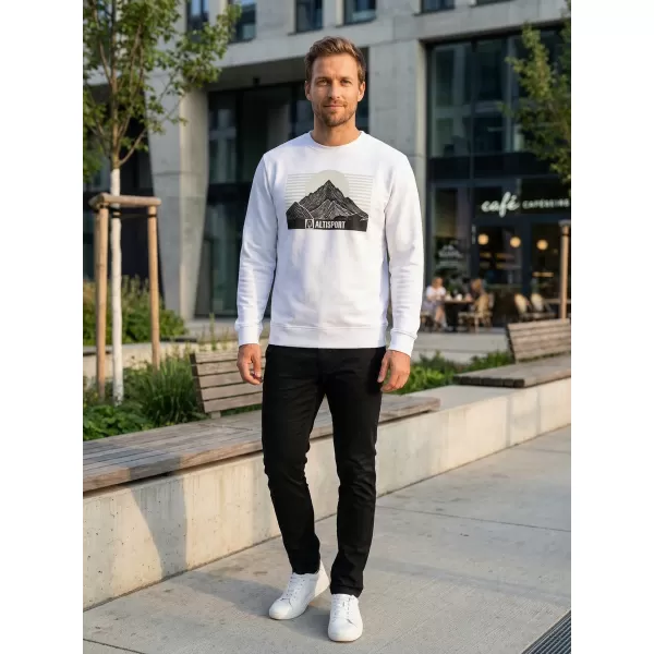  Pánska mikina ALTISPORT ALM188406 BIELA 