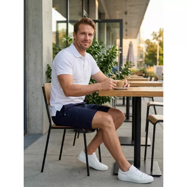  Pánske šortky KIXMI USTIN TMAVO MODRÁ 