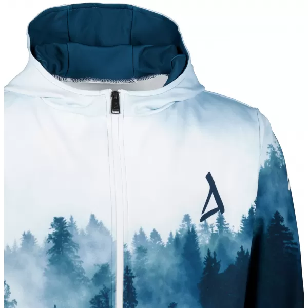  Pánska prémiová funkčná mikina na zips ALTISPORT VOJ/ALM030MI02 LESNÁ/MODRÁ 