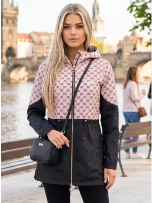 Dámska bunda KIXMI UNNI ĽAHKÁ BÉŽOVÁ/ČIERNA