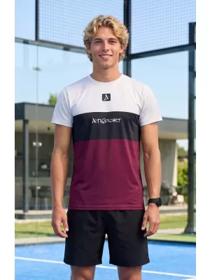 Pánske prémiové plus funkčné tričko ALTISPORT VOJ/ALM051TR02 BORDOVÁ