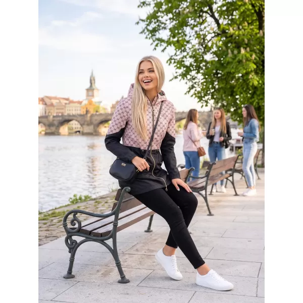  Dámska bunda KIXMI UNNI ĽAHKÁ BÉŽOVÁ/ČIERNA 