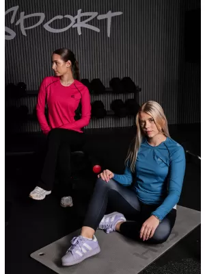 Dámske prémiové funkčné tričko s dlhým rukávom ALTISPORT VOJ/ALW078TR03 ČERVENÁ