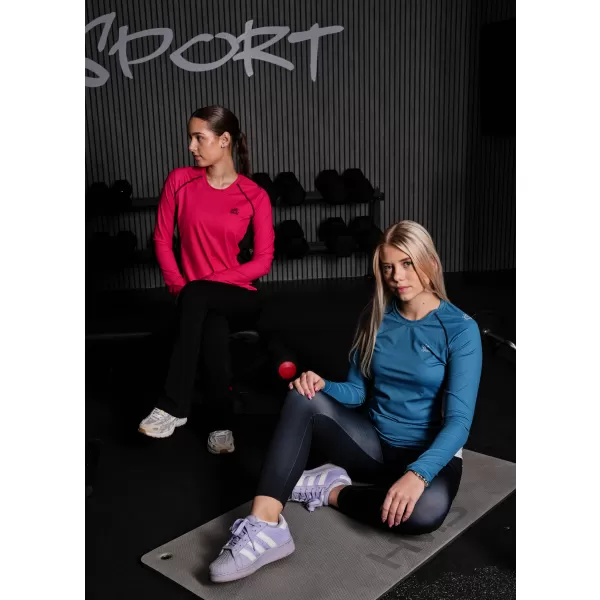  Dámske prémiové funkčné tričko s dlhým rukávom ALTISPORT VOJ/ALW078TR03 ČERVENÁ 