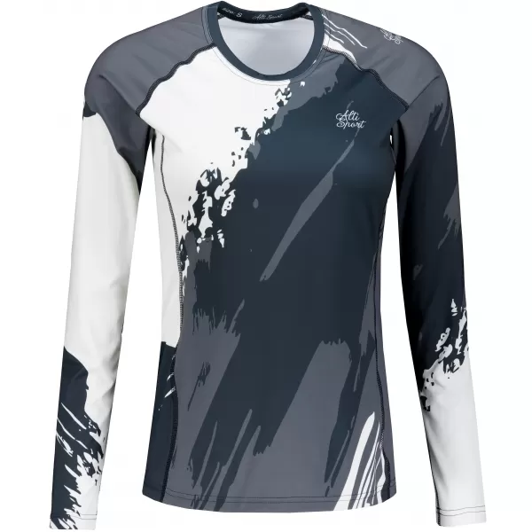  Dámske prémiové funkčné tričko s dlhým rukávom ALTISPORT VOJ/ALW081TR03 ČIERNA 