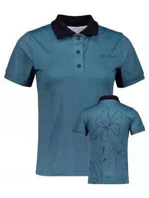 Dámske funkčné tričko s prémiovým golierom ALTISPORT VOJ/ALW075TR05 DARK-PET