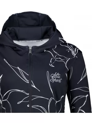 Dámska prémiová funkčná mikina na zips ALTISPORT VOJ/ALW100MI02 ČIERNA