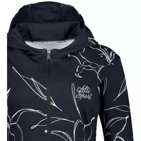  Dámska prémiová funkčná mikina na zips ALTISPORT VOJ/ALW100MI02 ČIERNA 
