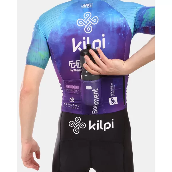  Kombinéza bicykla s krátkymi rukávmi KILPI AURORA-M YM0367KI MODRÝ 
