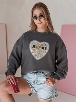 Dámska mikina DSTREET SESRDUCHOVA BY1441 TMAVO ŠEDÁ