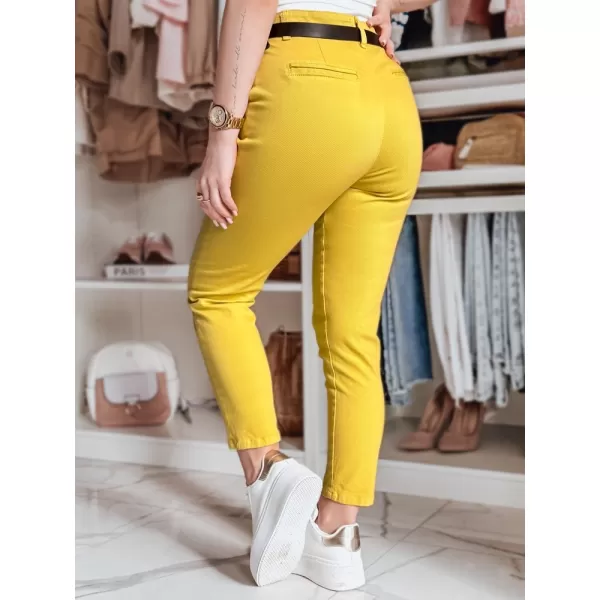  Dámske nohavice DSTREET TAIRONIK UY2539 JANTÁROVÁ 