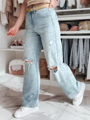 Dámske džínsy DSTREET STYLLEG UY2491 MODRÁ