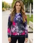Dámska prémiová funkčná mikina ALTISPORT VOJ/ALW055MI01 ČIERNA RUŽOVÁ