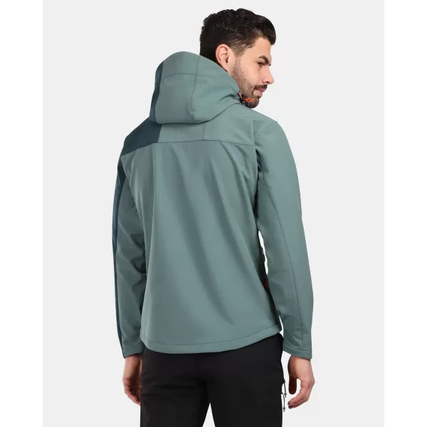  Pánska bunda so softshell KILPI ONTAVIO-M YM0111KI KHAKI 