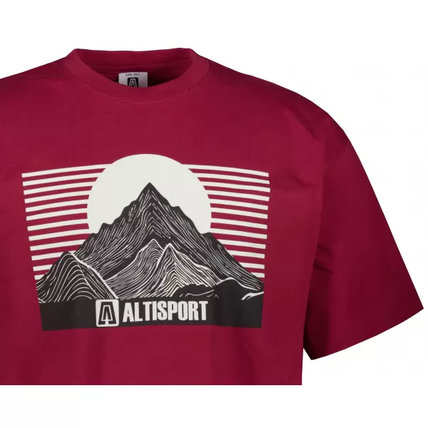  Pánske tričko ALTISPORT ALM188812 GRANÁT 