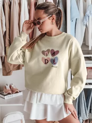 Dámska mikina DSTREET MADELIN BY1460 SVETLO ZELENÁ
