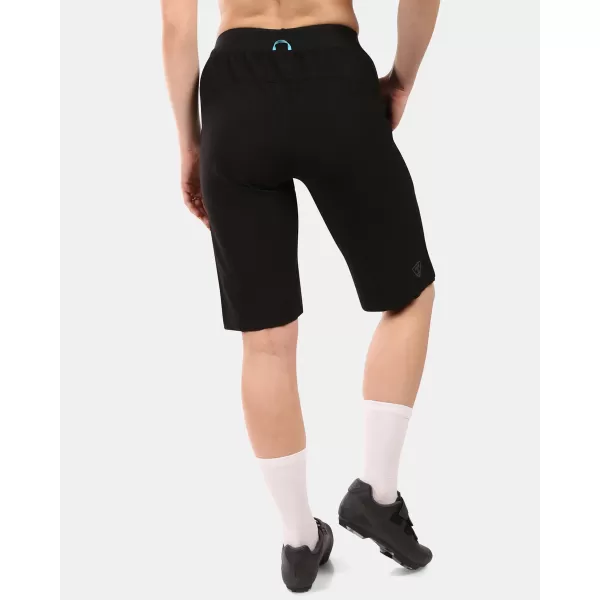  Dámske bicykle šortky KILPI HIXON-W YL0417KI ČIERNY 