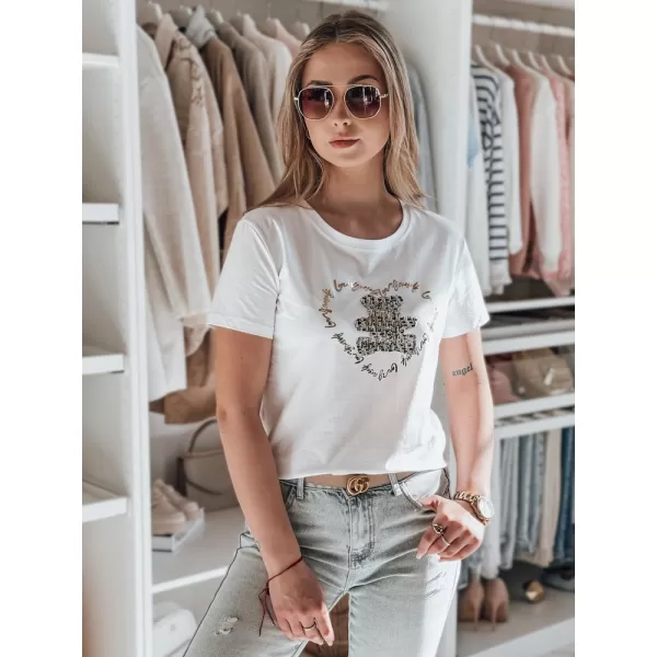  Dámske tričko DSTREET TEDDYCAP RY2745 BIELA 