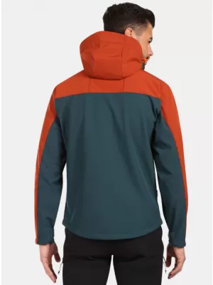 Pánska bunda so softshell KILPI ONTAVIO-M YM0111KI TMAVO ZELENÝ