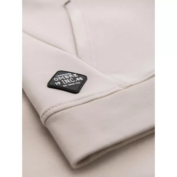  Pánska mikina OMBRE OM-SSZP-0213 PIESKU 