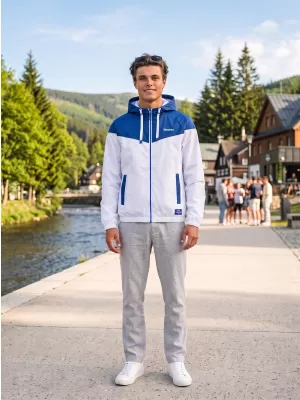 Pánska bunda ALTISPORT EDMON MODRÁ