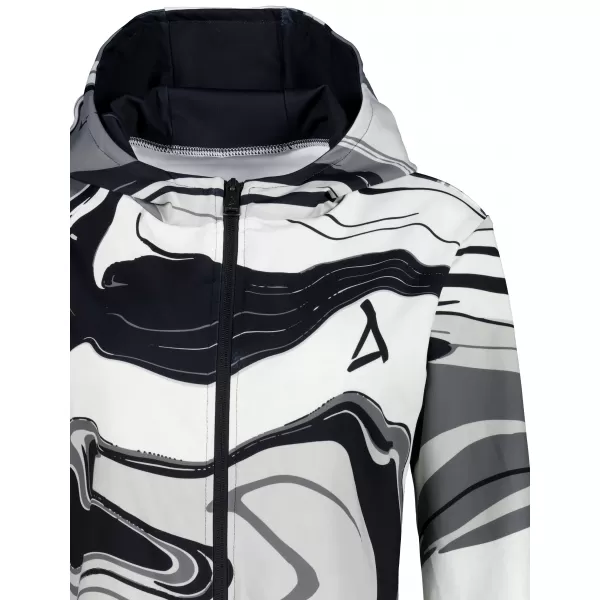  Dámska prémiová funkčná mikina na zips ALTISPORT VOJ/ALW099MI02 ČIERNOBIELY 