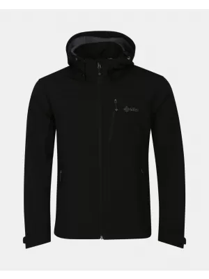 Pánska bunda so softshell KILPI ONTAVIO-M YM0111KI ČIERNY