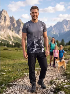 Pánske prémiové plus funkčné tričko ALTISPORT VOJ/ALM059TR02 SIVÁ