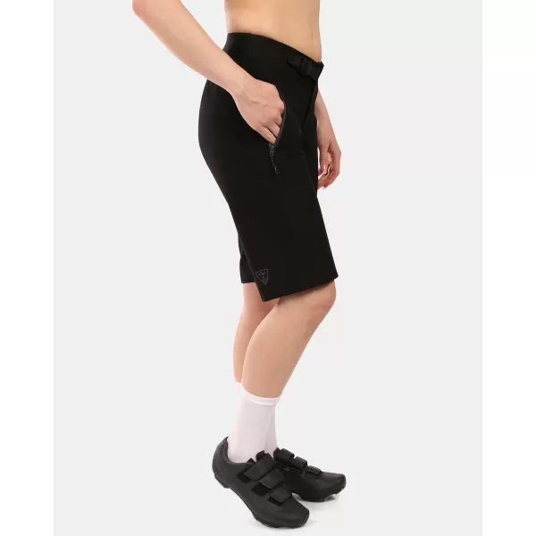 Dámske bicykle šortky KILPI HIXON-W YL0417KI ČIERNY 