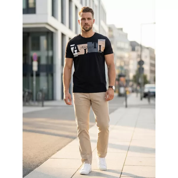  Pánske tričko ALTISPORT EDWARD ČIERNA 
