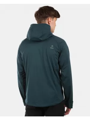 Pánska bunda so softshell KILPI BELTRA-M YM0110KI TMAVO ZELENÝ