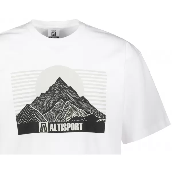  Pánske tričko ALTISPORT ALM188812 BIELA 