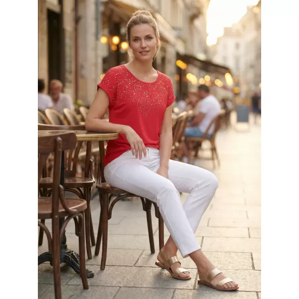  Dámske tričko ALTISPORT ESTIE ČERVENÁ 