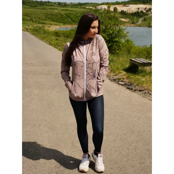  Dámska prémiová funkčná mikina na zips ALTISPORT VOJ/ALW100MI02 HNEDÁ 