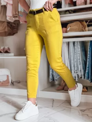 Dámske nohavice DSTREET TAIRONIK UY2539 JANTÁROVÁ