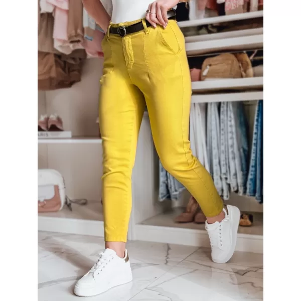  Dámske nohavice DSTREET TAIRONIK UY2539 JANTÁROVÁ 