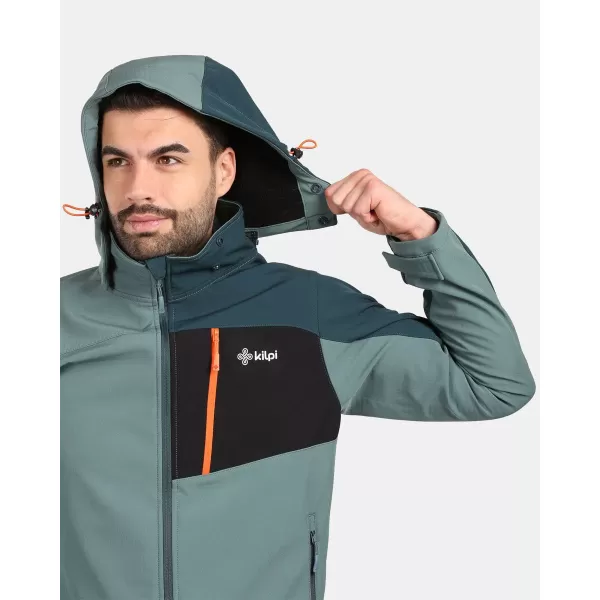  Pánska bunda so softshell KILPI ONTAVIO-M YM0111KI KHAKI 