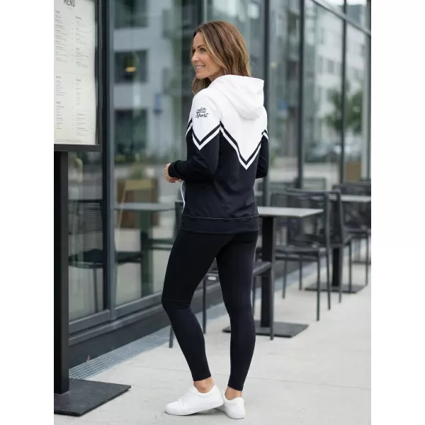  Dámska prémiová funkčná mikina na zips ALTISPORT VOJ/ALW101MI02 ČIERNOBIELY 